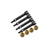HARDEN STEEL #45 REAR DRIVE SHAFT + COPPER COLLAR FOR AXIAL 1/24 AX24 XC-1 4WS