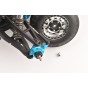 4140 MEDIUM CARBON STEEL FRONT FREEWHEEL AXLE SET FOR TAMIYA 1/10 BBX BB-01