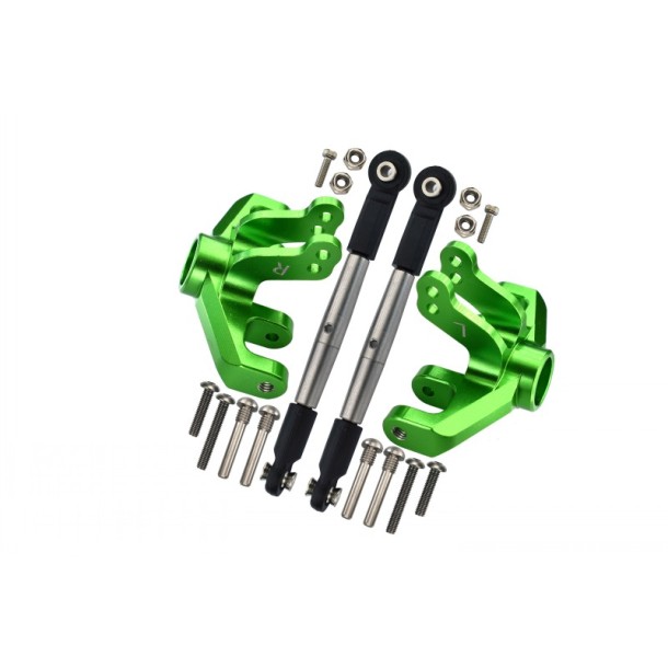 ALUMINUM FRONT KNUCKLE ARM + STAINLESS STEEL ADJUSTABLE TIE RODS--BR16221 ALUMINUM FRONT KNUCKLE ARM + STAINLESS STEEL ADJUSTABLE TIE RODS--BR16221