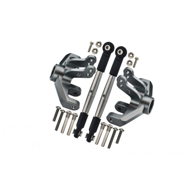 ALUMINUM FRONT KNUCKLE ARM + STAINLESS STEEL ADJUSTABLE TIE RODS--BR16221 ALUMINUM FRONT KNUCKLE ARM + STAINLESS STEEL ADJUSTABLE TIE RODS--BR16221