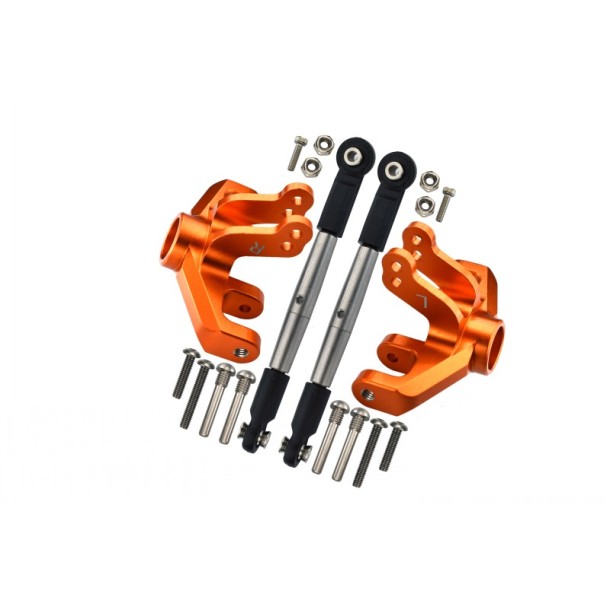 ALUMINUM FRONT KNUCKLE ARM + STAINLESS STEEL ADJUSTABLE TIE RODS--BR16221 ALUMINUM FRONT KNUCKLE ARM + STAINLESS STEEL ADJUSTABLE TIE RODS--BR16221