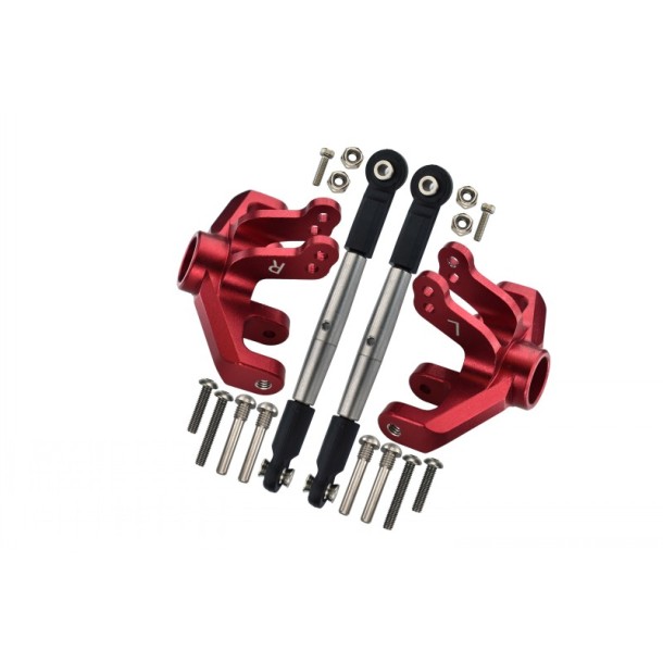 ALUMINUM FRONT KNUCKLE ARM + STAINLESS STEEL ADJUSTABLE TIE RODS--BR16221 ALUMINUM FRONT KNUCKLE ARM + STAINLESS STEEL ADJUSTABLE TIE RODS--BR16221