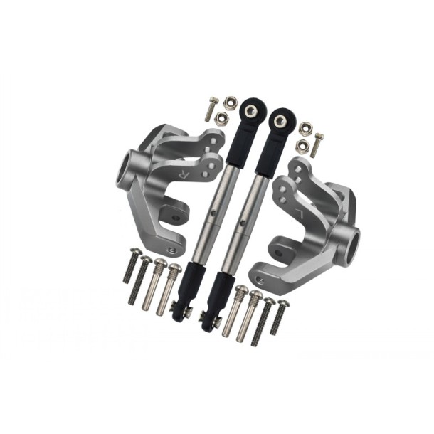 ALUMINUM FRONT KNUCKLE ARM + STAINLESS STEEL ADJUSTABLE TIE RODS--BR16221 ALUMINUM FRONT KNUCKLE ARM + STAINLESS STEEL ADJUSTABLE TIE RODS--BR16221