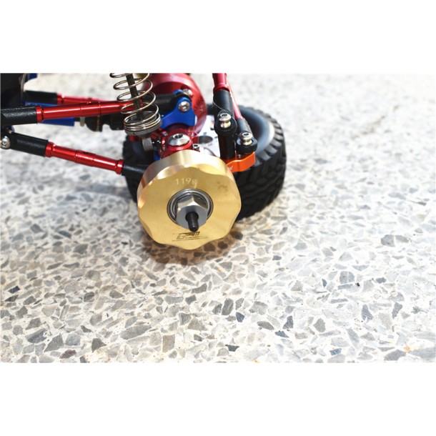 BRASS PENDULUM WHEEL KNUCKLE AXLE WEIGHT+12.5MM WIDER HEX+HARDEN STEEL #45 FRONT CVD JOINT+REAR DRIVE SHAFT FOR TAMIYA 1/10 R/C MERCEDES-BENZ G500(CC-02)