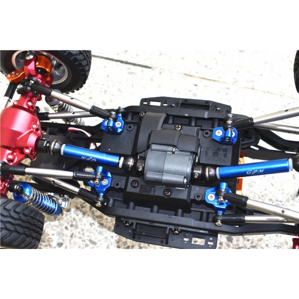 ALUMINUM CENTER AXLE MOUNT SET FOR SUSPENSION LINKS FOR TAMIYA 1/10 4WD R/C MERCEDES-BENZ G500 (CC-02)