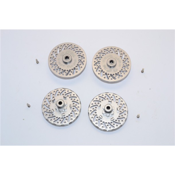 ALUMINIUM WHEEL HEX CLAW +2MM WITH BRAKE DISK --ER0062MM/4