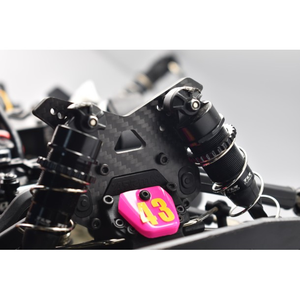 CARBON FIBER FRONT SHOCK TOWER (5MM THICKNESS) FOR ARRMA 1/8 TYPHON TLR