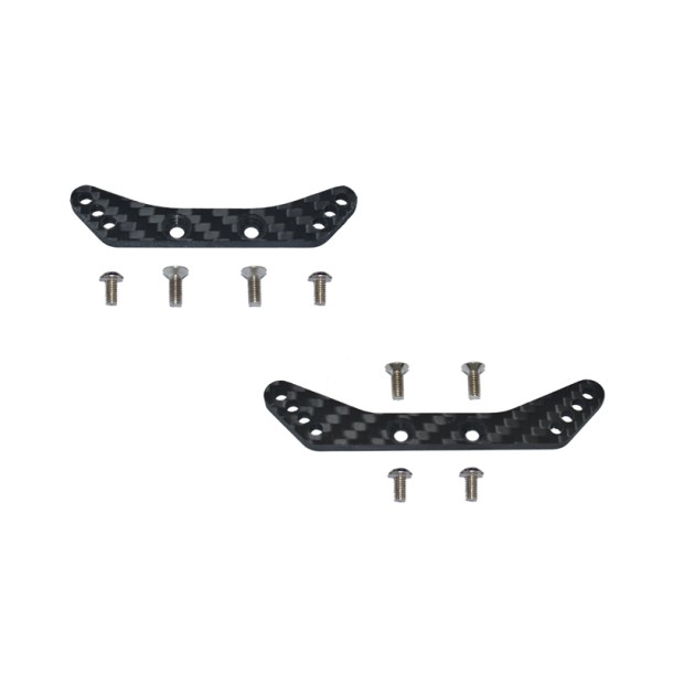 CARBON FIBER FRONT&REAR SHOCK TOWER FOR TAMIYA 1/10 TA08 PRO  