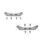 CARBON FIBER FRONT&REAR SHOCK TOWER FOR TAMIYA 1/10 TA08 PRO  