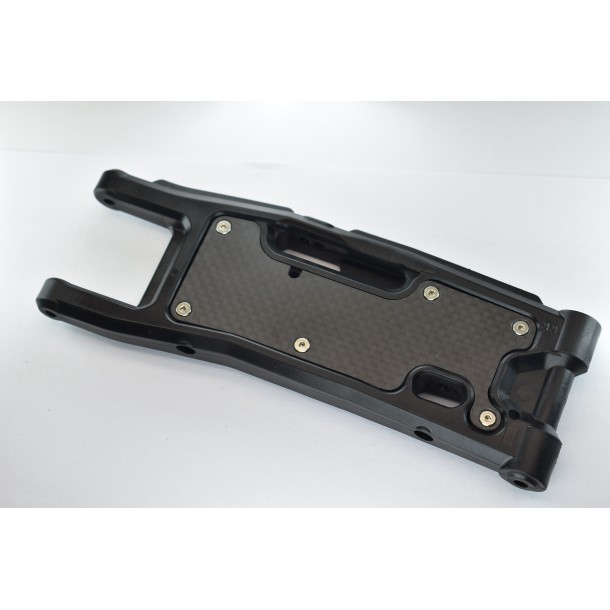 CARBON FIBRE DUST-PROOF PROTECTION PLATE FOR REAR SUSPENSION ARM FOR TRAXXAS 1/8 SLEDGE