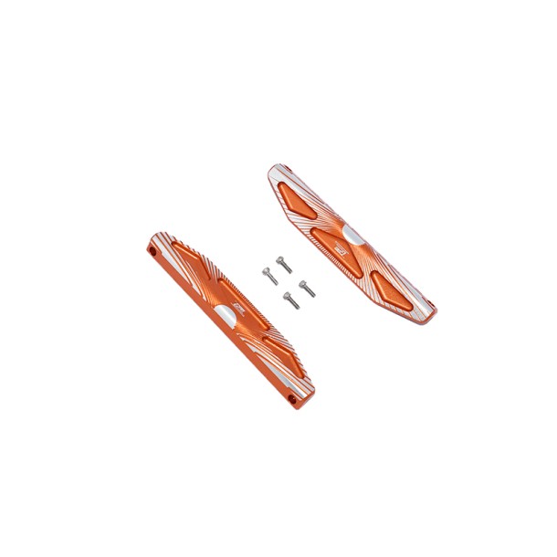 ALUMINUM CHASSIS NERF BARS (SILVER INLAY VERSION) FOR TRAXXAS 1/10 HOSS 4X4 VXL 3S