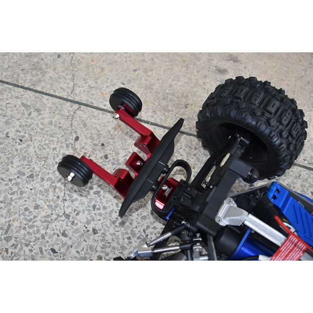 ALUMINUM REAR ADJUSTABLE WHEELIE FOR TRAXXAS 1/10 HOSS 4X4 VXL 3S