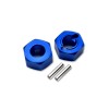 ALUMINUM REAR WHEEL HEX ADAPTERS 5MM THICK FOR LOSI 1/18 Mini-T 2.0 / 1/16 Mini-B