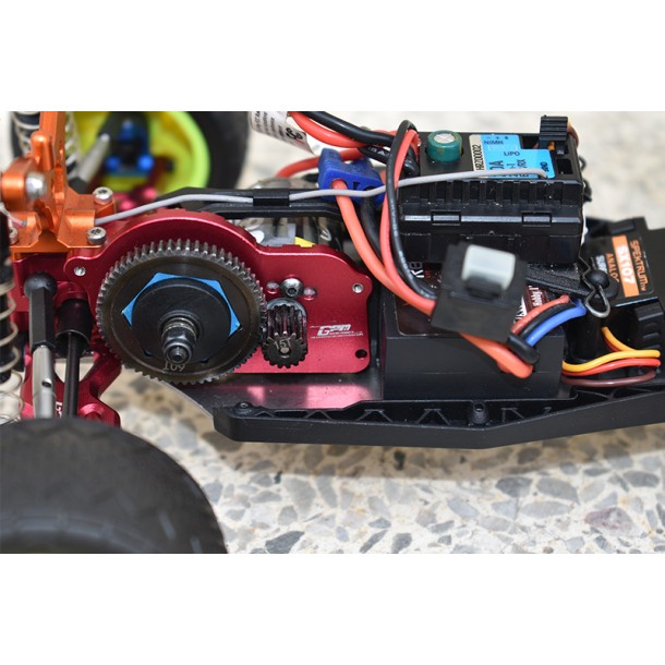 ALUMINUM MOTOR MOUNT PLATE WITH HEAT SINK FINS FOR LOSI 1/18 Mini-T 2.0