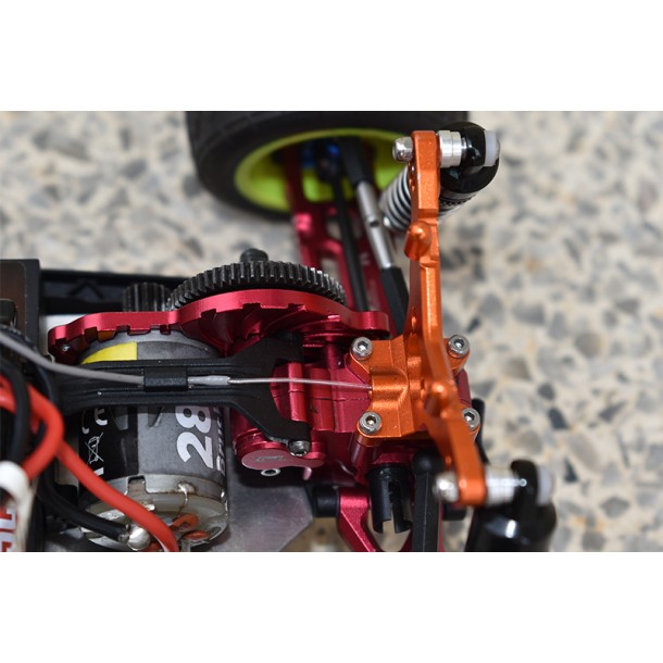 ALUMINUM MOTOR MOUNT PLATE WITH HEAT SINK FINS FOR LOSI 1/18 Mini-T 2.0