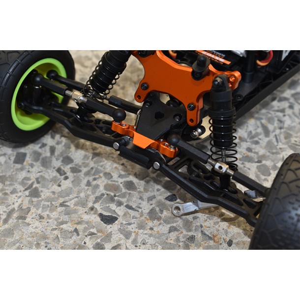 ALUMINUM STABILIZING MOUNT FOR FRONT UPPER ARM TIE RODS FOR LOSI 1/18 Mini-T 2.0 / 1/16 Mini-B 