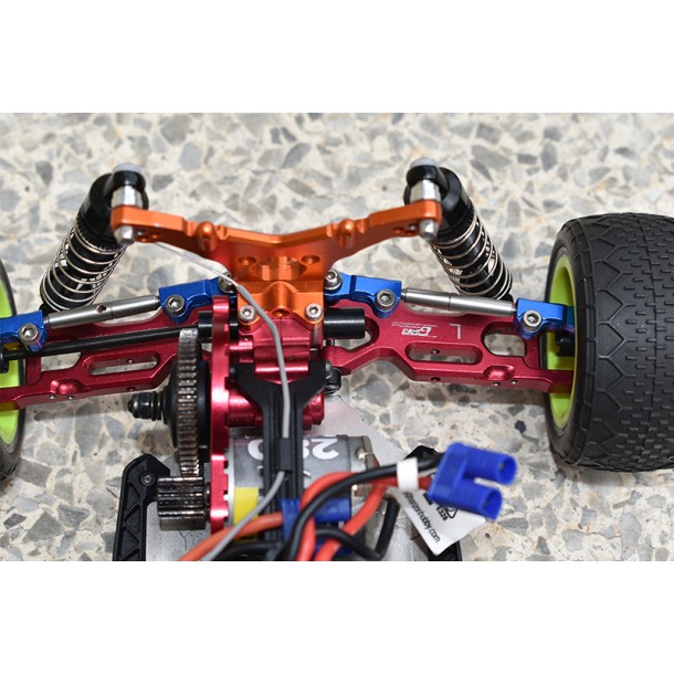 ALUMINUM+STAINLESS STEEL REAR UPPER ARM TIE ROD FOR LOSI 1/18 Mini-T 2.0 / 1/16 Mini-B