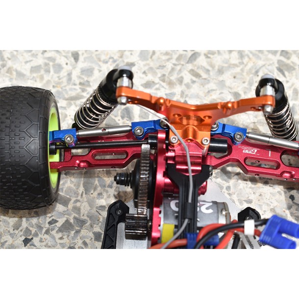 ALUMINUM+STAINLESS STEEL REAR UPPER ARM TIE ROD FOR LOSI 1/18 Mini-T 2.0 / 1/16 Mini-B