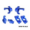7075 ALLOY FRONT CASTER BLOCKS & FRONT SPINDLES & REAR HUBS FOR LOSI 1/24 MICRO-B / 1/28 MICRO-T 2S