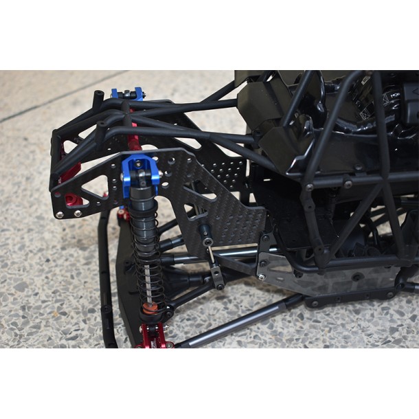 CARBON FIBER FRONT/REAR CHASSIS SIDE PANELS FOR LOSI 1/8 LMT