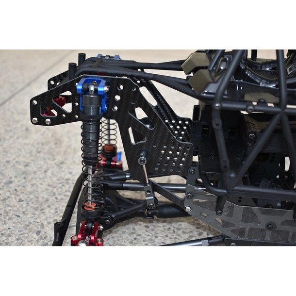 CARBON FIBER FRONT/REAR CHASSIS SIDE PANELS FOR LOSI 1/8 LMT