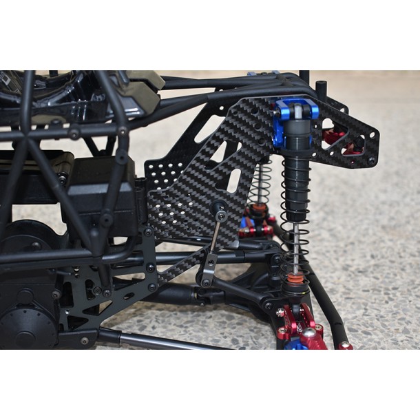 CARBON FIBER FRONT/REAR CHASSIS SIDE PANELS FOR LOSI 1/8 LMT