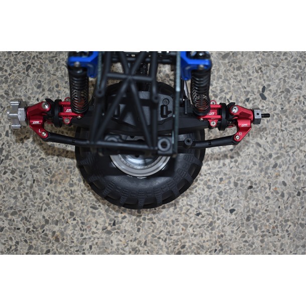 ALUMINUM FRONT KNUCKLE ARM WITH STEERING ROD FOR LOSI 1/8 LMT 