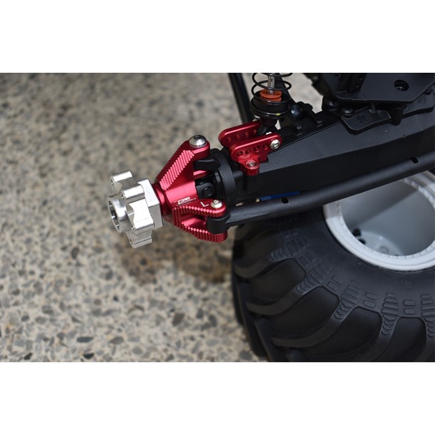 ALUMINUM FRONT KNUCKLE ARM WITH STEERING ROD FOR LOSI 1/8 LMT 