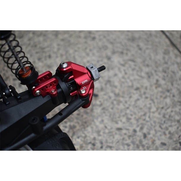 ALUMINUM FRONT KNUCKLE ARM WITH STEERING ROD FOR LOSI 1/8 LMT 