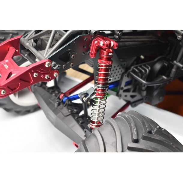 ALUMINUM FRONT/REAR ADJUSTABLE SPRING DAMPERS (130MM) FOR LOSI 1/8 LMT