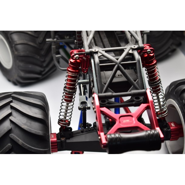 ALUMINUM FRONT/REAR ADJUSTABLE SPRING DAMPERS (130MM) FOR LOSI 1/8 LMT