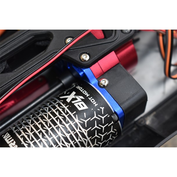 ALUMINUM MOTOR MOUNT PLATE WITH HEAT SINK FINS FOR LOSI 1/10 LASERNUT TENACITY ULTRA 4 / TENACITY DB PRO