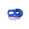 ALUMINUM MOTOR MOUNT PLATE WITH HEAT SINK FINS FOR LOSI 1/10 LASERNUT TENACITY ULTRA 4 / TENACITY DB PRO