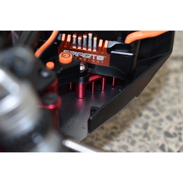 ALUMINUM ELECTRIC CONTROL MOUNT WITH HEAT SINK FOR LOSI 1/10 LASERNUT TENACITY ULTRA 4 / TENACITY DB PRO