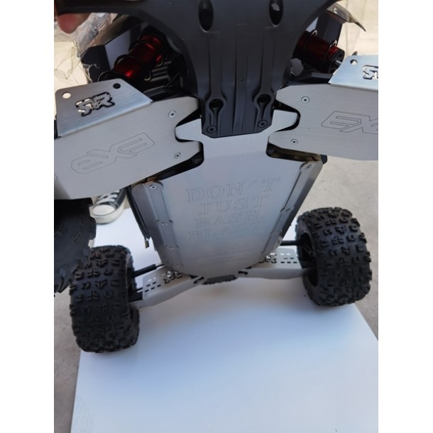 STAINLESS STEEL MAIN CHASSIS WITH BUMPER (HOLLOW  VERSION) FOR ARRMA 1/5 KRATON EXTREME BASH ROLLER