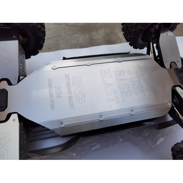 STAINLESS STEEL MAIN CHASSIS WITH BUMPER (HOLLOW  VERSION) FOR ARRMA 1/5 KRATON EXTREME BASH ROLLER