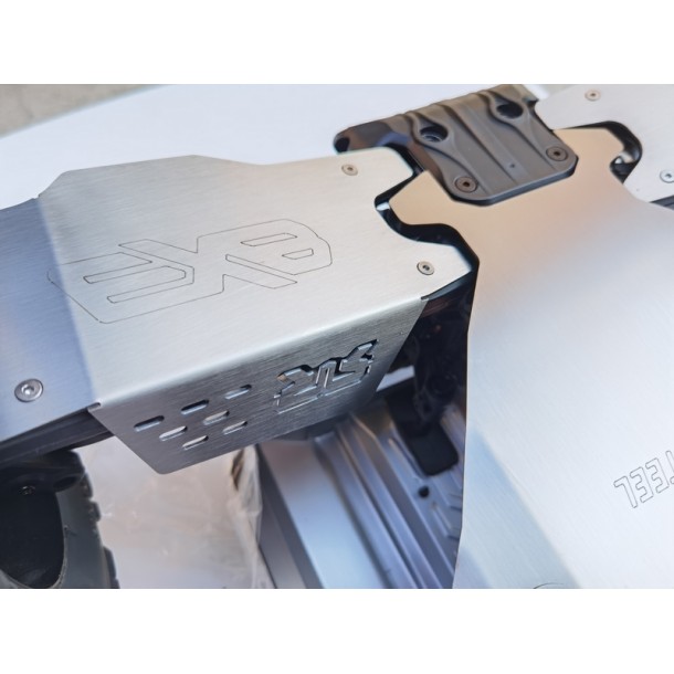 STAINLESS STEEL MAIN CHASSIS WITH BUMPER (HOLLOW  VERSION) FOR ARRMA 1/5 KRATON EXTREME BASH ROLLER