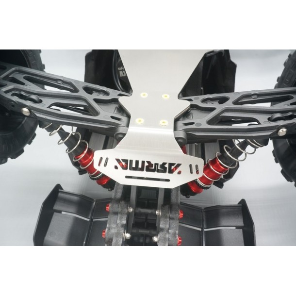 STAINLESS STEEL MAIN CHASSIS WITH BUMPER (HOLLOW VERSION) FOR ARRMA 1/8 KRATON EXTREME BASH