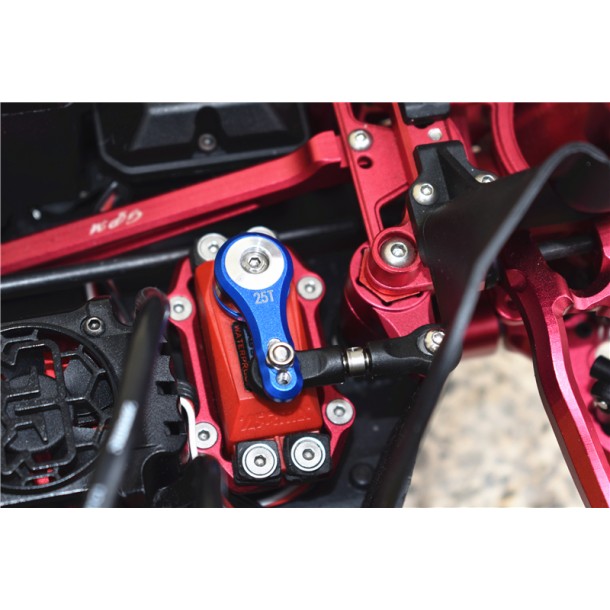 ALUMINUM 25T SERVO HORN W. BUILT-IN SPRING (3 POSITIONING HOLES) FOR ARRMA 1/8 KRATON / INFRACTION / OUTCAST / TYPHON / LIMITLESS / TALION / NOTORIOUS 6S 