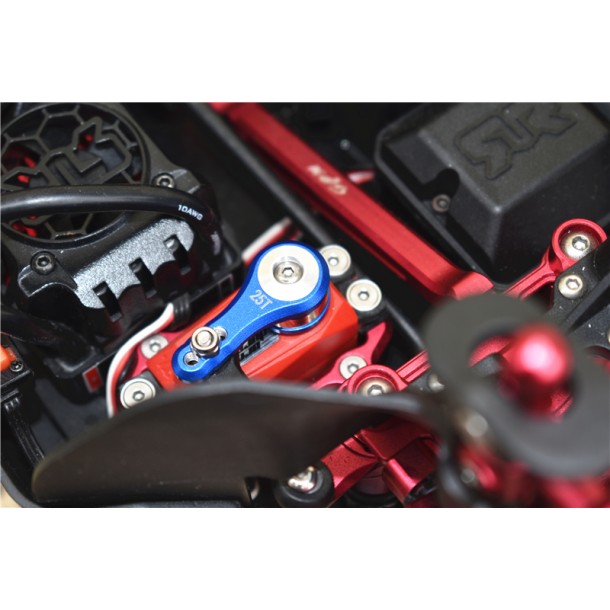 ALUMINUM 25T SERVO HORN W. BUILT-IN SPRING (3 POSITIONING HOLES) FOR ARRMA 1/8 KRATON / INFRACTION / OUTCAST / TYPHON / LIMITLESS / TALION / NOTORIOUS 6S 