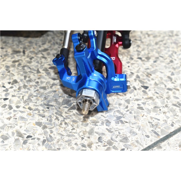 ALUMINUM FRONT KNUCKLE ARMS FOR ARRMA 1/10 KRATON 4X4 4S / OUTCAST V2
