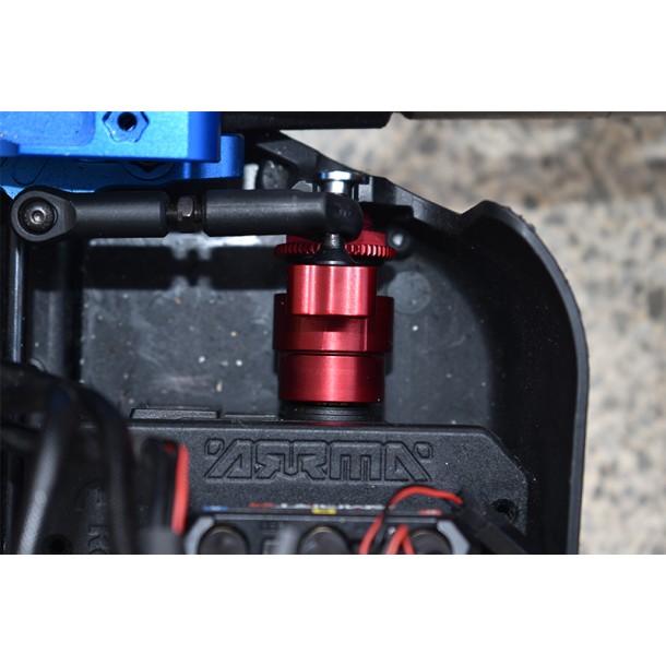 ALUMINUM 7075 15T SERVO HORN W. BUILT-IN SPRING (3 POSITIONING HOLES) FOR ARRMA 1/5 KRATON OUTCAST 8S 
