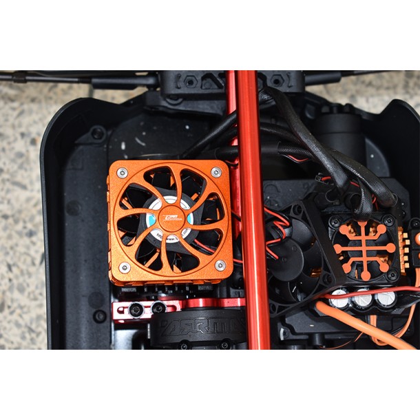 ALUMINUM MOTOR HEATSINK WITH COOLING FAN FOR ARRMA 1/5 KRATON OUTCAST 8S