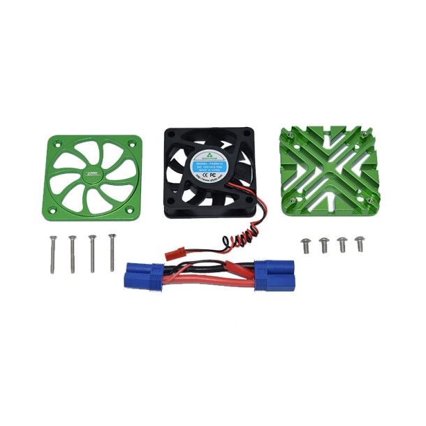ALUMINUM MOTOR HEATSINK WITH COOLING FAN FOR ARRMA 1/5 KRATON OUTCAST 8S