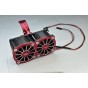 ALUMINUM 7075-T6 MOTOR HEATSINK WITH DUAL COOLING FAN AND ADJUSTABLE MOUNT FOR ARRMA 1/5 KRATON OUTCAST 8S / X-MAXX / XO-01