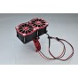 ALUMINUM 7075-T6 MOTOR HEATSINK WITH DUAL COOLING FAN AND ADJUSTABLE MOUNT FOR ARRMA 1/5 KRATON OUTCAST 8S / X-MAXX / XO-01