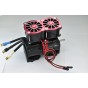 ALUMINUM 7075-T6 MOTOR HEATSINK WITH DUAL COOLING FAN AND ADJUSTABLE MOUNT FOR ARRMA 1/5 KRATON OUTCAST 8S / X-MAXX / XO-01
