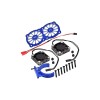ALUMINUM 7075-T6 MOTOR HEATSINK WITH DUAL METAL FRAME WATERPROOF COOLING FAN AND ADJUSTABLE MOUNT FOR ARRMA 1/5 KRATON OUTCAST 8S / X-MAXX / XO-01