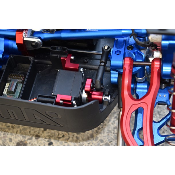 ALUMINUM SERVO MOUNT +25T ALUMINUM SERVO HORN W. BUILT-IN SPRING FOR ARRMA 1/5 KRATON OUTCAST 8S