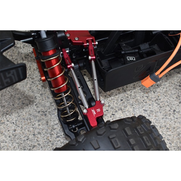 ALUMINUM REAR TIE RODS WITH STABILIZER FOR ARRMA 1/5 KRATON OUTCAST 8S